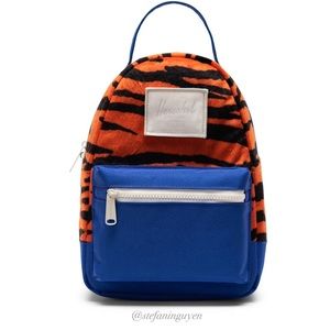11½x9x4⬇️ Herschel Tiger Fleece Mini Nova Backpack